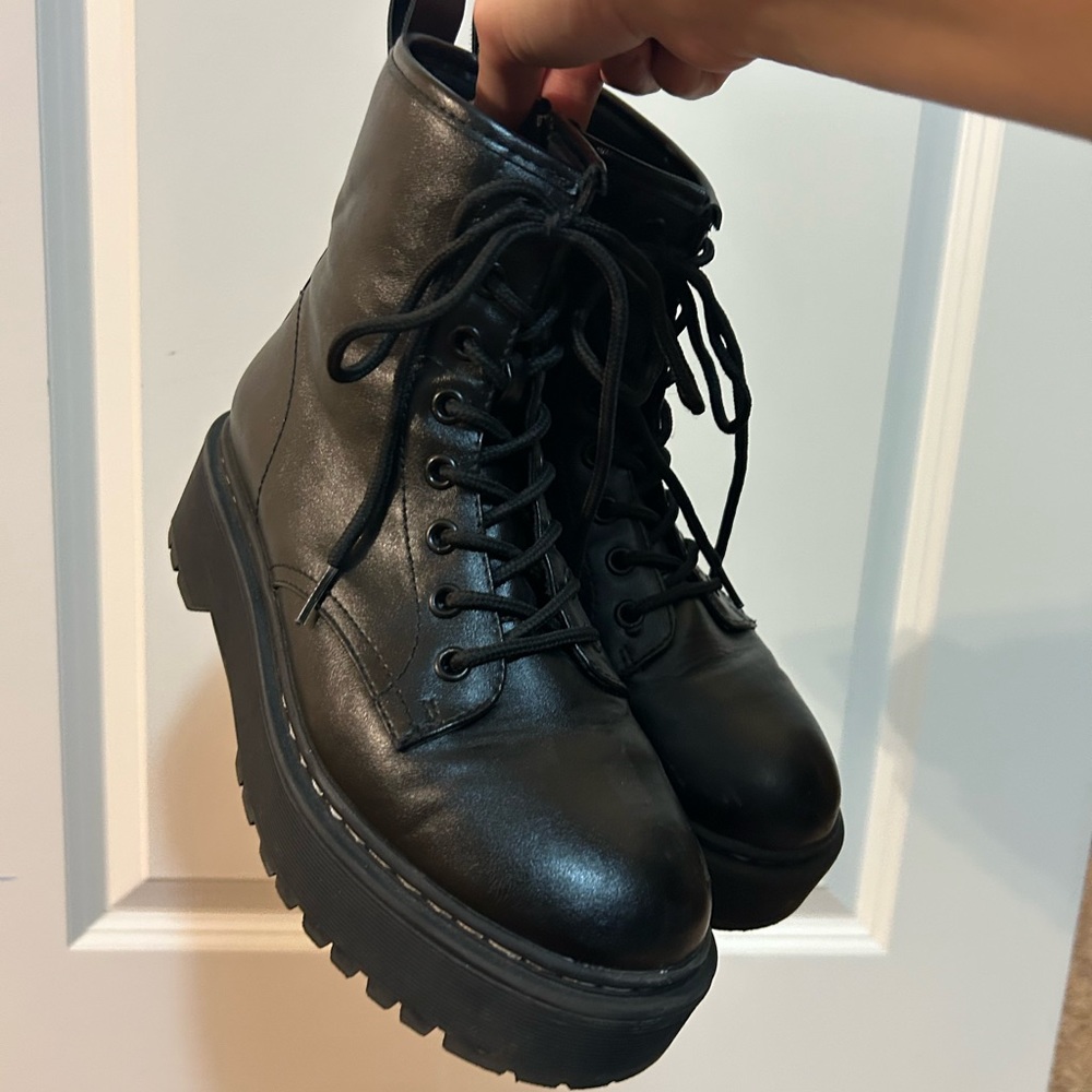 Target All Black Platform Boots